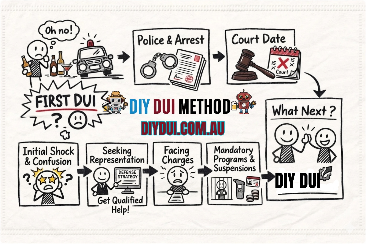 1st Time Drink Driving Charge in Queensland | QLD DIY DUI