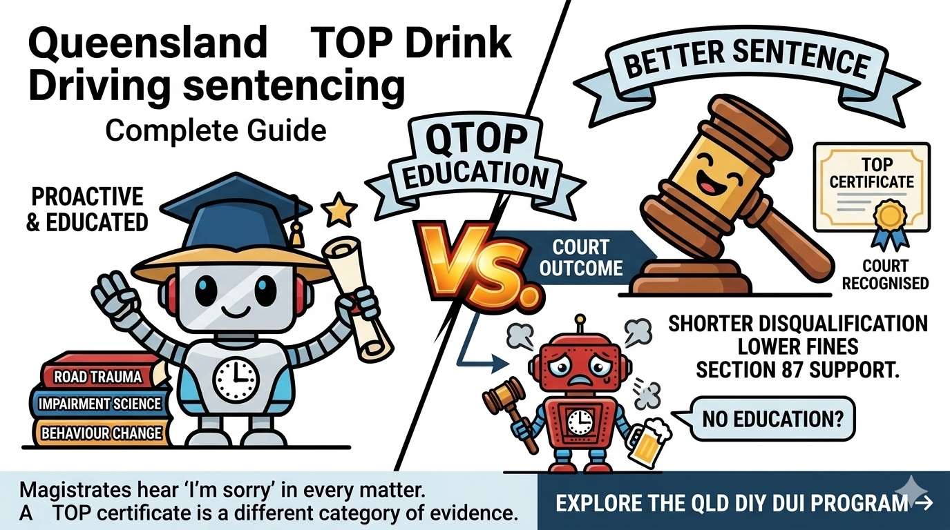 Queensland Traffic Offender Program (Qld TOP): Complete Guide for Drink Driving Cases