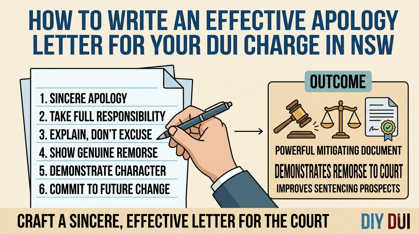 How to Write an Effective Apology Letter for Your DUI Charge in NSW